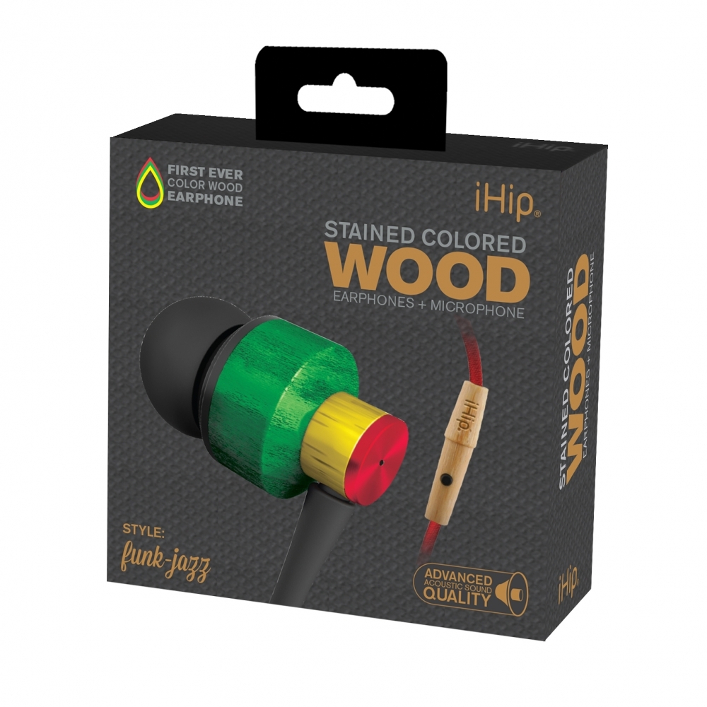 Funk Jazz Wood Earphone, iHip