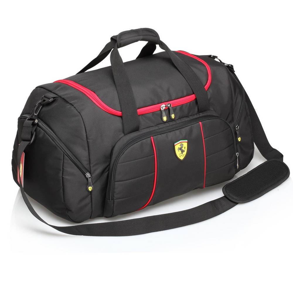Black Overnight Bag - Ferrari
