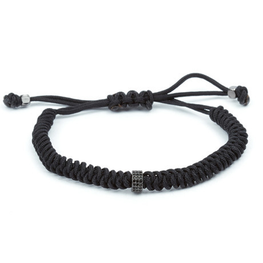 Black Elegance Triple Cord Bracelet - Buttigo