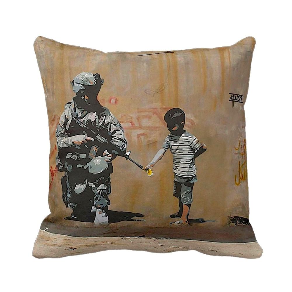 Soldier Flower Gun Boy | Banksy Art | iLeesh